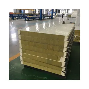 Hot Sale Rock Wool/EPS Foam Z Lock Sandwich Panel For Clean Room