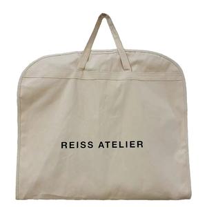 कस्टम लोगो सूट कवर कैनवास सफेद सूती कपड़े परिधान बैग - Product Image 1