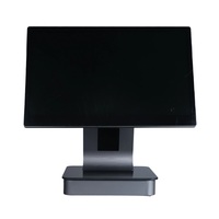 HONGWEN HW-4S Prix d'usine Caisse enregistreuse POS tout-en-un en alliage d'aluminium 15,6 pouces Système tactile Intel I5 8+128 Go Gris