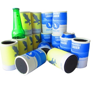 RYO Promotional 12oz Waterproof Insulated Neoprene Cooler Bag Sublimation Beer <b>Bottle</b> Holder with Top Binding for Stubby Cans - Product Image 4