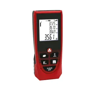 Medidor de distancia láser rojo, dispositivo de medición de longitud manual de alta precisión, 100M
