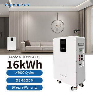 Batterie mobile au lithium fer phosphate FENGRUI 16 kWh 48 V 51,2 V Grade A, vente chaude, prend en charge 20 cellules en parallèle, pack de batteries avec écran LCD - Product Image 1
