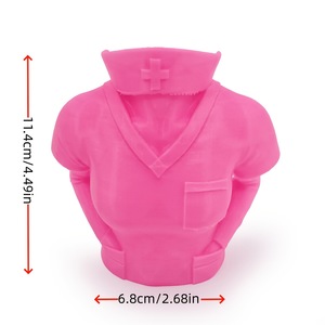 Porte-stylos grande capacité au design uniforme d'infirmière, bac de rangement de bureau pour médecins et infirmières, articles en plastique - Product Image 2