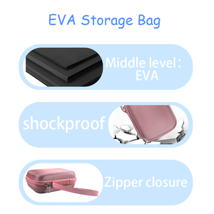 Étui en EVA noir étanche et antichoc avec fermeture à glissière, logo personnalisable, 12x9x6cm, pour accessoires de sacs et produits électroniques - Product Image 3