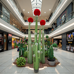 Grandes plantes artificielles de cactus tropicaux PE de haute assurance design de luxe de 295cm de hauteur pour l'aménagement paysager de l'herbe PE <span class=keywords><strong>d</strong></span>écorative <span class=keywords><strong>d</strong></span>'<span class=keywords><strong>intérieur</strong></span> - Product Image 2