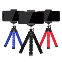 Trípode Flexible para Teléfono con Cabezal Metálico, Soporte Multifuncional, Portátil y Ajustable para Fotografía al Aire Libre