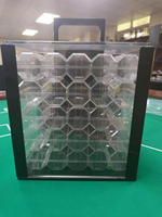 Nouvelle version 2.0 – Plateau/Boîte à jetons de poker en ABS, 100 emplacements (40mm, 43mm, 45mm, 50mm)