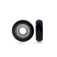 Roue en plastique POM 6*19*6mm avec roulement, rouleau en plastique POM, poulie d'entraînement, roues de poulie en plastique 8*32*12mm