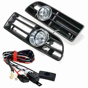 Ensemble de feux antibrouillard LED pour VW Bora MK4 1998-2002, ampoules H11 55W, 6000 lumens, 12V, neuf, kit de mise à niveau de rénovation, boîtier noir, universel - Product Image 1