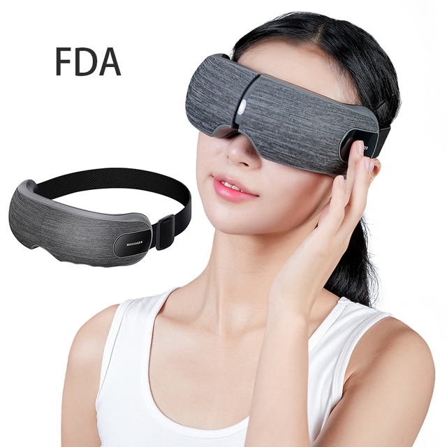 Adjustable Air Pressure Relaxing Therapy Wireless Vibrating Rechargeable Care Home Foldable Kneading Heating Smart Eye Massager