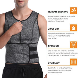 Ventes directes d'usine Corset de mise en forme du corps pour hommes Wicking Sportswear Fitness Corset Vest - Product Image 1
