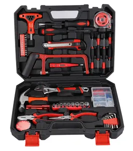 43Pcs High Grade Household Tool Set Box General Repair Hardware Hammer And Hacksaw Hand Tool Sets In Professional Tool Case