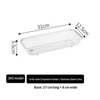 Panier de drainage commercial en acier inoxydable à mailles, support pour couverts et baguettes, plateau compartimenté pour restaurant, hôtel, traiteur, buffet