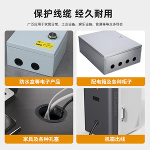 Anillo de Sujeción de Cables Autoblocante Shengshimingxin, Plástico PP Negro, Modelo MX BG140, para Gestión de Cables - Product Image 5