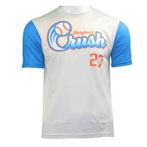 Maillots de baseball personnalisés sublimés à col rond en polyester respirant - Product Image 4