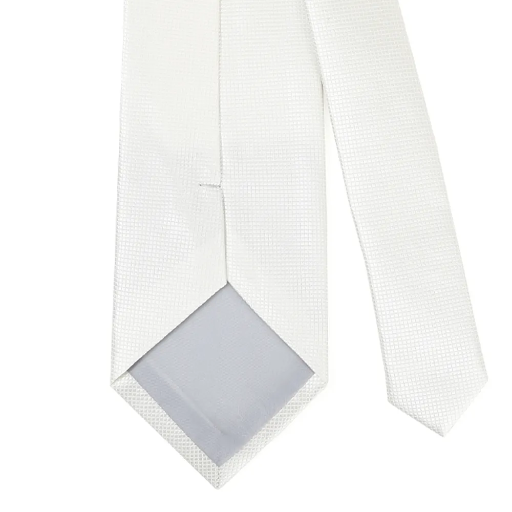 Handmade Mens Classic Solid White Adults Tie Tiny Plaid Checkered Tie Plain Multicolor Wedding Party Necktie