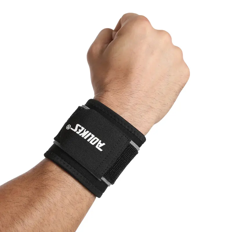 Aolikes 2023 novo Custom Logo Gym Fitness Wrist Brace Suporte Workout Levantamento De Peso Correias De Pulso envoltórios