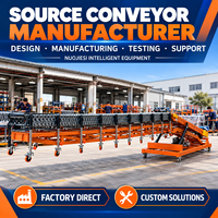 Système de convoyeur industriel tout-en-un, convoyeur à bande inclinée hydraulique, convoyeur à rouleaux flexible, fournisseur d'usine
