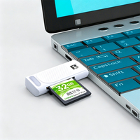 Lector de Tarjetas USB 3.0 2 en 1, Lector de Tarjetas de Memoria SD TF, Adaptador Multitarjeta de Alta Velocidad para Computadora Portátil