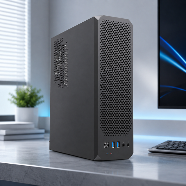 SOHOO-Micro-ATX 8.3 Liter SFF Chassis Tooless Designed Mesh Front Panel MATX Desktop Casing