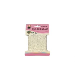 Encaje de estilo sencillo de 2.5cm con cinta de 1M de longitud, accesorio de costura, herramienta de bordado - Product Image 2