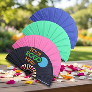 Abanicos Plegables Grandes Personalizados con Logotipo Impreso, Abanico de Mano Kunfu para Actividades Promocionales Empresariales - Product Image 3