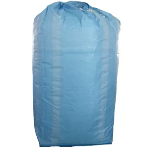 1000 kg 90 cm x 90 cm Tubular superior abierta 1 tonelada jumbo fibc PP gran bolsa a granel