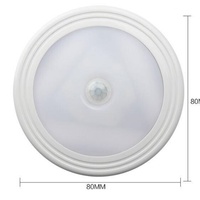 Lampe de nuit LED sans fil moderne OEM avec capteur de mouvement et capteur tactile, alimentée par piles, à fixer au mur, pour armoire ou chevet
