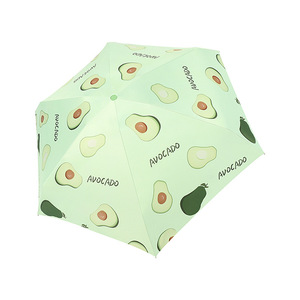 Paraguas Plegable Mini con Diseño de Frutas, Apertura Manual, Resistente a los Rayos UV, para Viajes, Sol y Lluvia, 8 Varillas de Fibra - Product Image 3