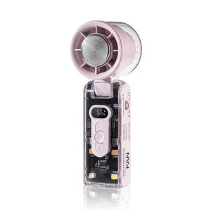 Rechargeable Digital Display Turbo Fan Portable Wearable Foldable Mini Pocket Handheld Fan Travel Camping Outdoor USB Battery - Product Image 1