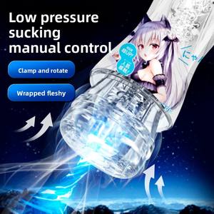 Sunny Girl Phyair taza de avión transparente masturbador masculino píldora roja espiral succión al vacío entrenamiento ejercicio pene ejercitador - Product Image 2