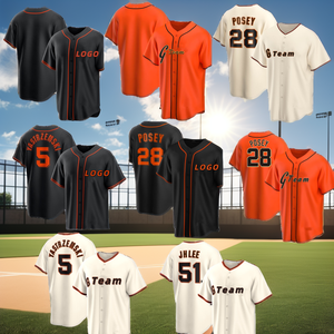 26 Nouveaux Maillots de Baseball Brodés Anti-Bactériens 100% Polyester pour Enfants – Vente en Gros - Product Image 2