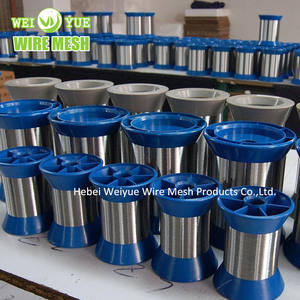 스테인레스 스틸 와이어 304 316 50 미크론 0.05mm 스틸 원사 섬유에 대한 바느질 실 꼬기 와이어 - Product Image 3