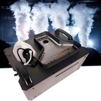 Machine à Brouillard Verticale Électrique Métallique 3000W avec Projecteur LED Effet Flamme, Colonnes de Brouillard Colorées à Changement de Couleur et Jets Synchronisés pour Scène
