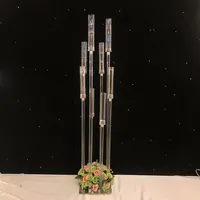 パーティーイベントの装飾結婚式の燭台ホルダーアクリルメタル燭台
