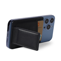 Nouveau portable téléphone portable aimant carte sacs magnétique portefeuille en cuir porte-carte de crédit personnalisé porte-cartes avec magnétique