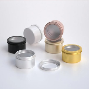 Pot cosmétique rond en aluminium personnalisé de 30 ml avec fenêtre pour lotion et dentifrice, conteneur recyclé pour crème corporelle - Product Image 1