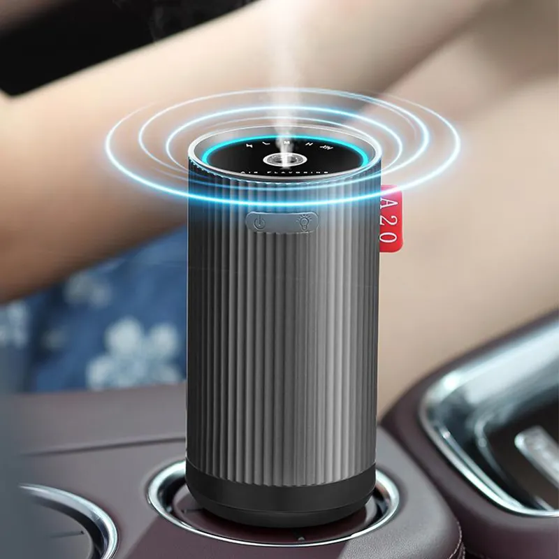 2024 Nuevo difusor de aire de fragancia para coche, máquina difusora de Aroma de coche recargable por USB, difusor de aceite esencial para coche