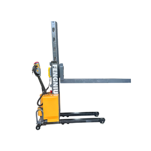 Forklift Pallet Stacker Mini Manual Elektrik yang Dapat Disesuaikan, Pengangkat 3 Sisi, Portabel, Jangkauan 1.3m untuk Gudang dan Ruang Sempit - Product Image 4