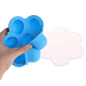 Respetuoso del medio ambiente de huevo de silicona <span class=keywords><strong>muerde</strong></span> moldes bebé alimentación herramientas contenedor de almacenamiento - Product Image 2