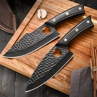 Couteau de chef en acier Damas forgé à la main, hachoir de cuisine aiguisé avec manche, couteau de cuisine polyvalent pour la vente en gros