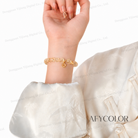 Bracelet en perles de cristal jaune citron naturel à facettes, motif gourde Mori, pour femme, cadeau pour petite amie, emballé individuellement BUSTYLE SS111