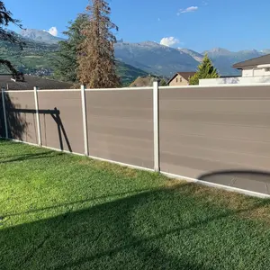 易于安装的花园围栏装饰边界耐候性覆板WPC围栏面板