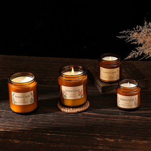 Bougie parfumée sur mesure, coffrets cadeaux haut de gamme, parfums faits main couleur thé pour situations d'urgence et prévention des catastrophes, vente en gros. - Product Image 1