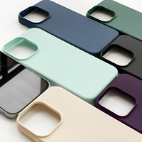 Coque de téléphone portable en silicone liquide coloré, toucher doux, TPU, pour iPhone 16 17 18