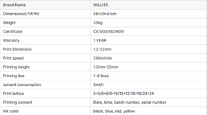 Industriel cij codificador máy in phun tiêm in Mfg Thời hạn sử dụng máy đánh dấu cho chai Dây cáp ống ống - Product Image 5