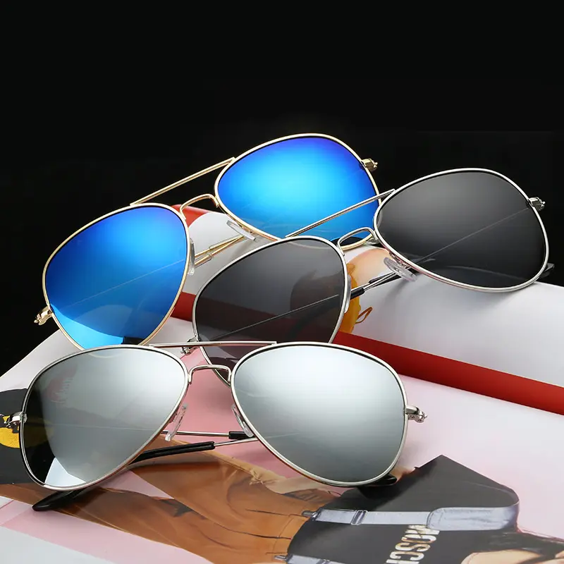 Fashion Reflective Color Film Hd Polarized Toad Mirror Sun Glasses Retro Bright Women Men Shade Sunglasses 2022