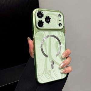 เคสโทรศัพท์หนังลายคลื่นน้ำสีเรียบง่าย พร้อมแม่เหล็ก สำหรับ iPhone 17 pro max 16 15 14 13 12 11 ป้องกันการกระแทก - Product Image 2