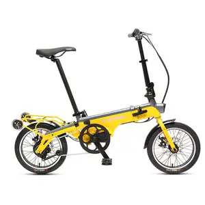 TXED Easy And Quick Easily Carry Folding Ebike Single Speed 250W Middle Motor Small Adult Folding Electric Bicycle