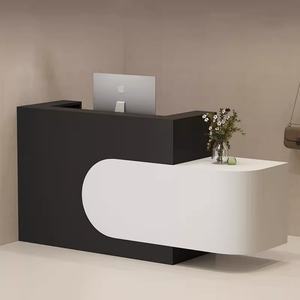 Modern Beauty Salon Office Furniture Desk Tables Set Oficina Scrivania Rezeption Modern Front Desk <b>Reception</b> Desk Beauty Salon - Product Image 3